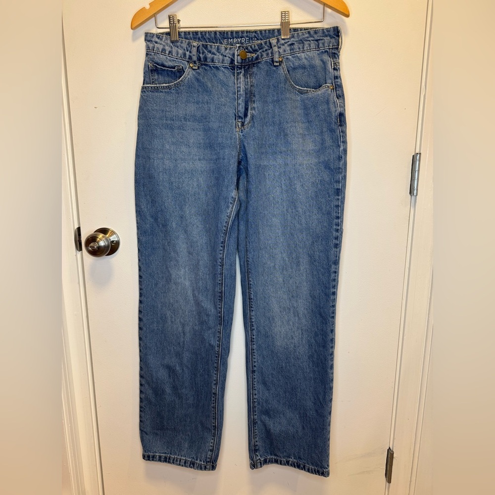 Empyre Zia Vintage Straight Leg Blue Jeans %100 Cotton Women’s Size 4 - Picture 3 of 16